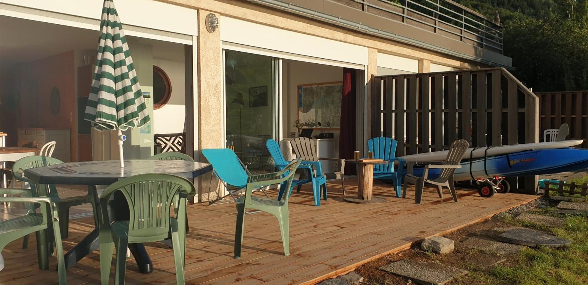 Rez De Plage-Canoe+Paddle-70M² Savines Exterior foto